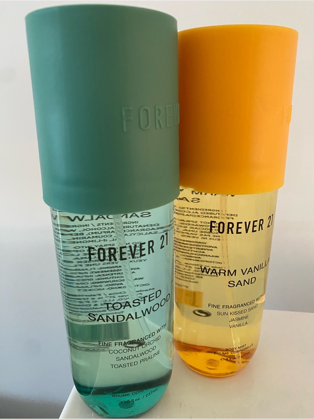 Forever 21 body mist toasted sand wood warm vanilla sand bundle